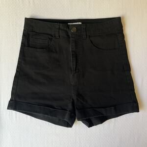 H&M Women Shorts US 6 Black Twill 2" Inseam High Rise